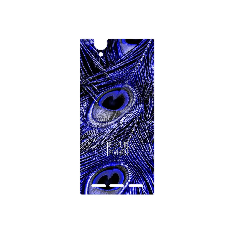 برچسب پوششی ماهوت مدل Purple Feather مناسب برای گوشی موبایل سونی Xperia T2 Ultra