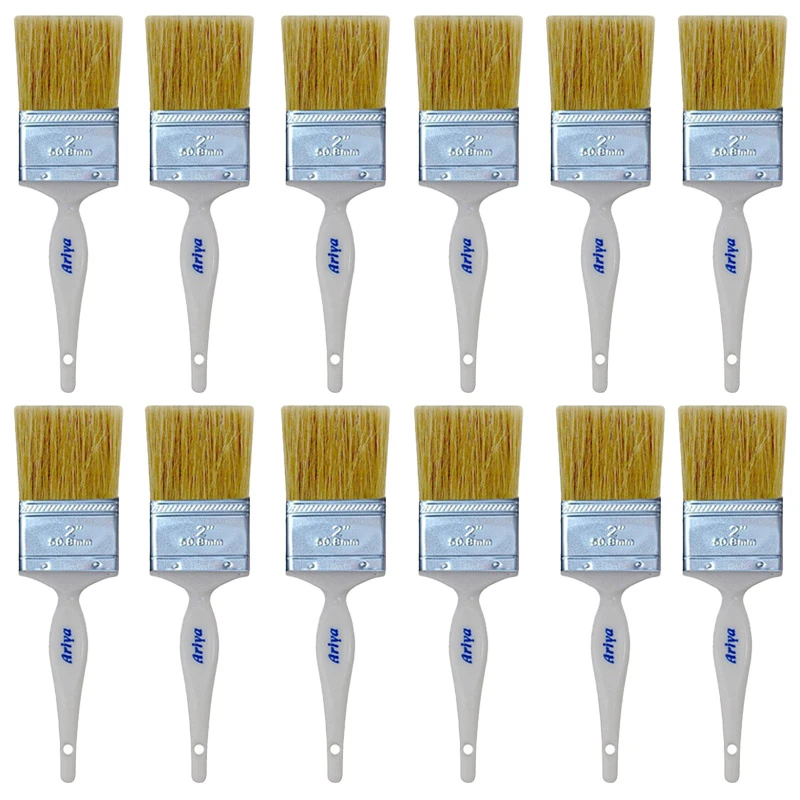 قلم مو نقاشی آریا کد 002 سایز 2 اینچ مجموعه 12 عددی