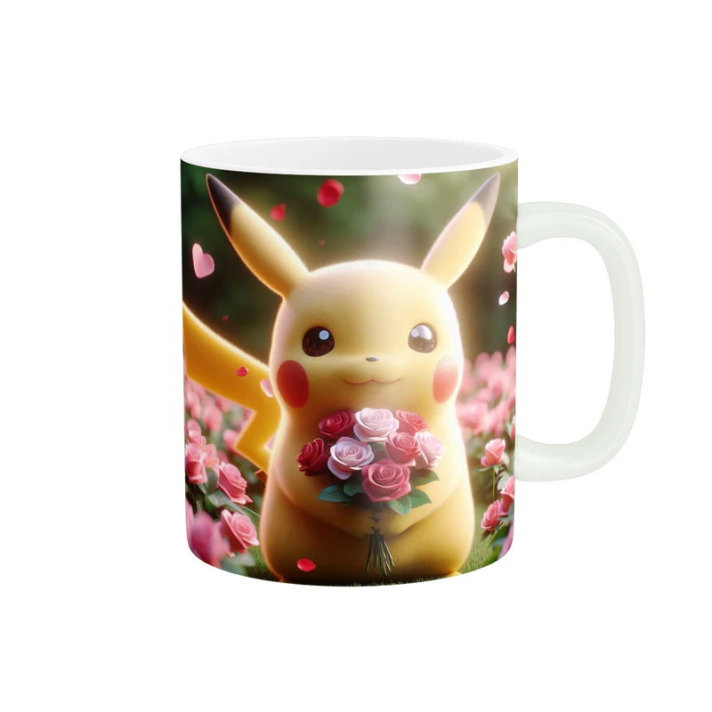 ماگ پاد آفرين طرح پيکاچو مدل هديه رز کد 1168