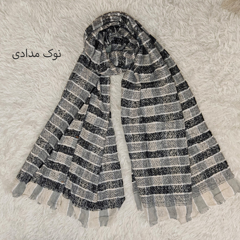 شال زنانه مدل نخ بوکله زمستانه کد 99932