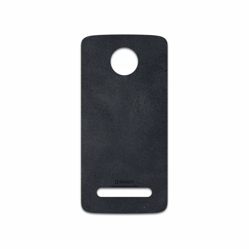 برچسب پوششی ماهوت مدل Graphite Buffalo Leather مناسب برای گوشی موبایل موتورولا Moto Z2 Play