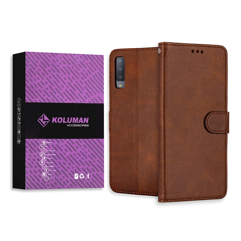  کیف کلاسوری کلومن مدل CALF SKIN مناسب برای گوشی موبایل سامسونگ GALAXY A750 / A7 (2018) 