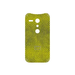 MAHOOT Yellow Snake Skin Cover Sticker for Motorola Moto G