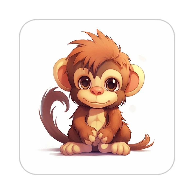 زیر لیوانی کاکتی طرح حیوانات کارتونی مدل mp28273