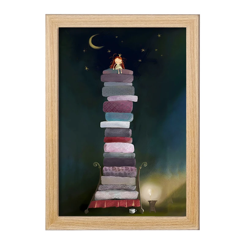 تابلو خندالو مدل دختر و خواب کد F8199