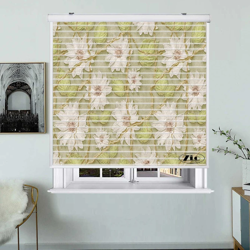 پرده زبرا زیو مدل سیلوئت 3D1284 سایز 150x150 سانتی متر