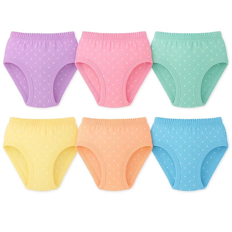 شورت زنانه آراد مدل خال‌دار مجموعه ۶ عددی