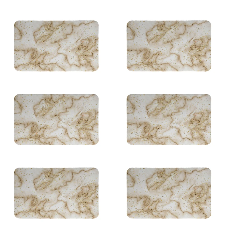 زیربشقابی طرح سنگ کد 8373 مجموعه 6 عددی