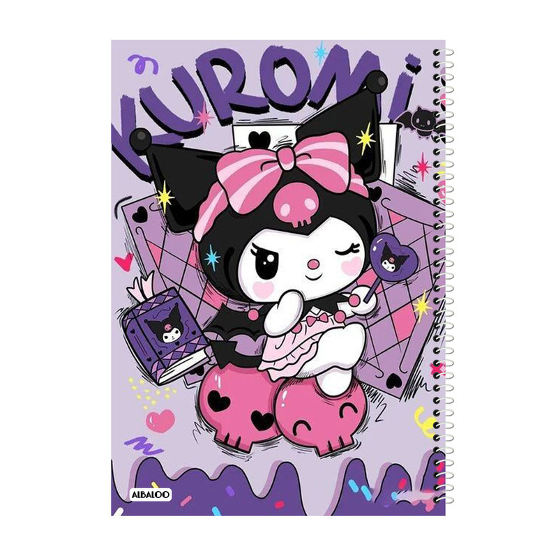 دفتر نقاشی 50 برگ آلبالو طرح کرومی کد 2004