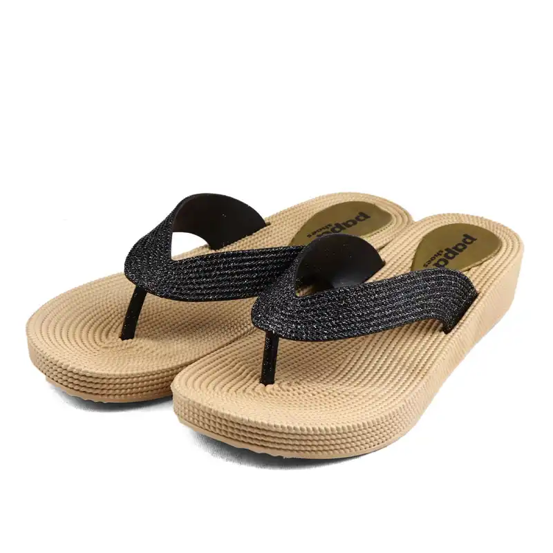 دمپایی لاانگشتی زنانه پاپا مدل ترمه پلاس کد 01