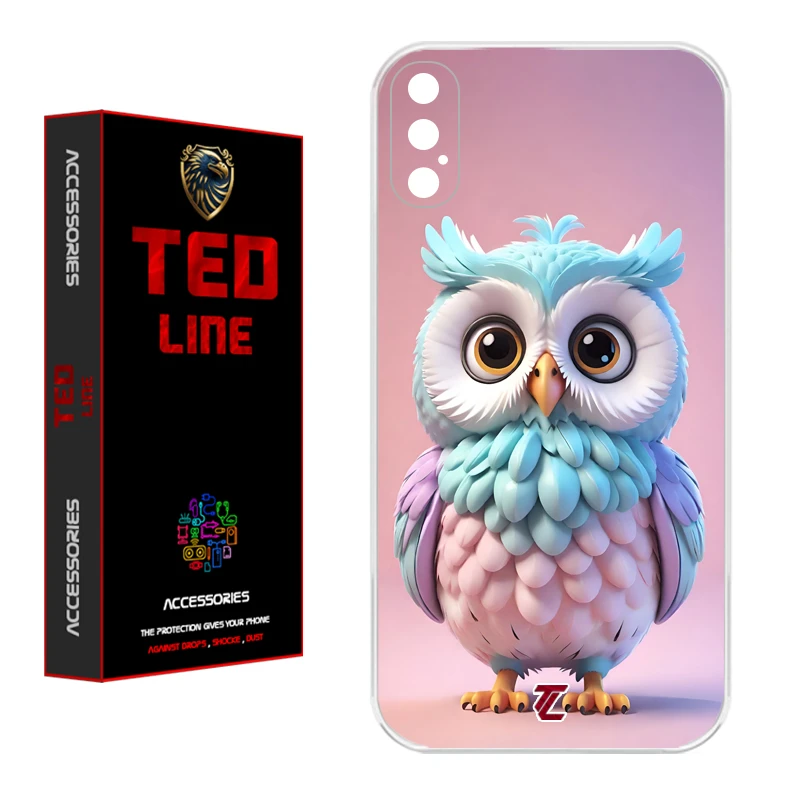 کاور تدلاین طرح جغد کد 1194 مناسب برای گوشی موبایل اپل Iphone X / XS