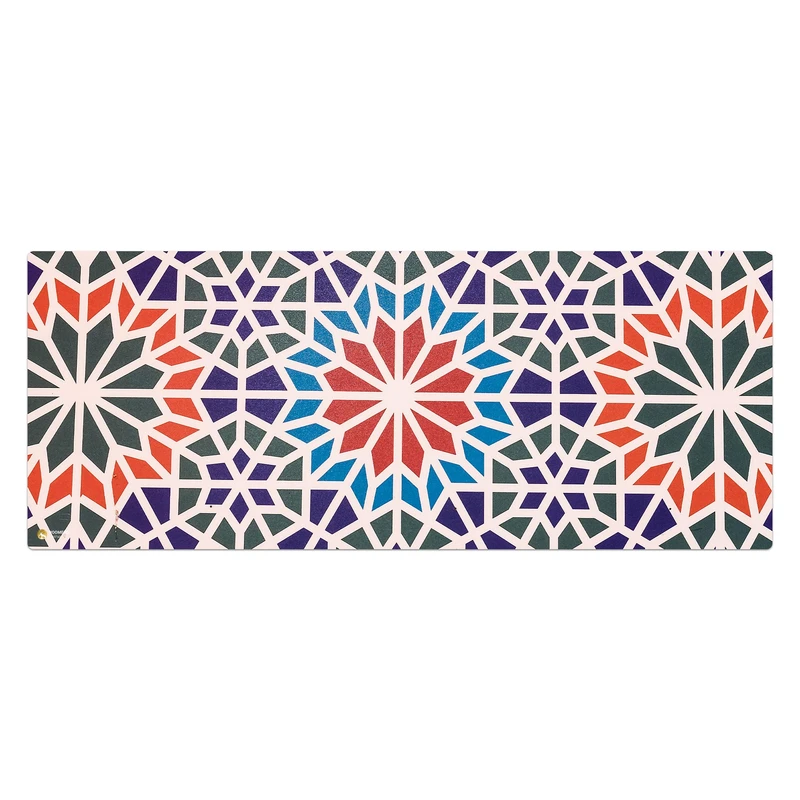 ماوس پد هومرو مدل HX366 طرح کاشی سنتی سایز 40x100 سانتی‌متر
