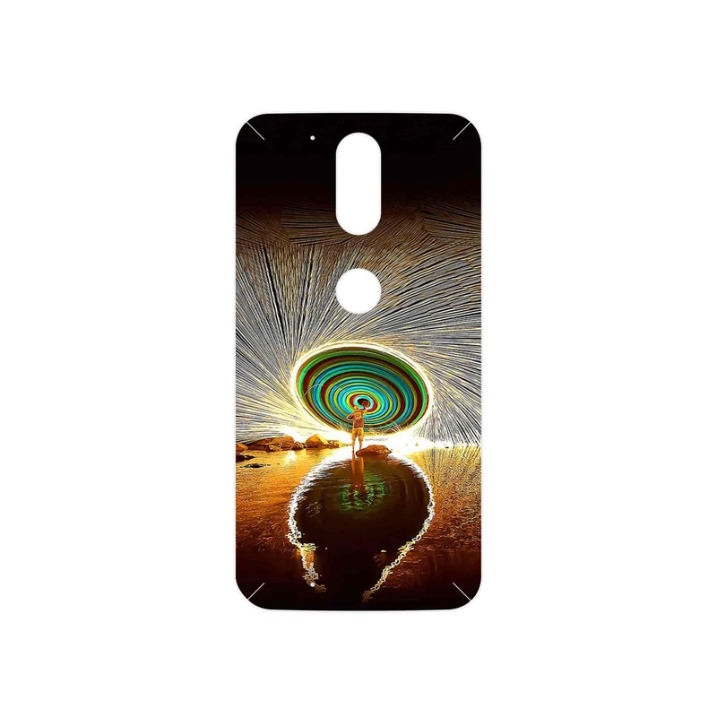 برچسب پوششی ماهوت مدل Night Light Fountain مناسب برای گوشی موبایل موتورولا Moto G4