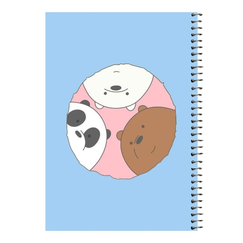 دفتر مشق 80 برگ اس جی مدل خرس های کله فندقی کد 1