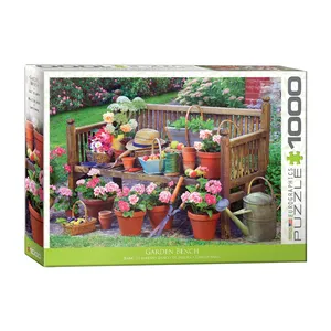 پازل 1000 تکه یوروگرافیکس پازلز مدل Garden Bench كد 5345-6000