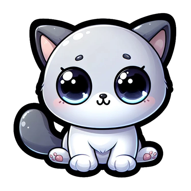 استیکر پارچه و لباس پاد آفرین مدل گربه کد DKST145