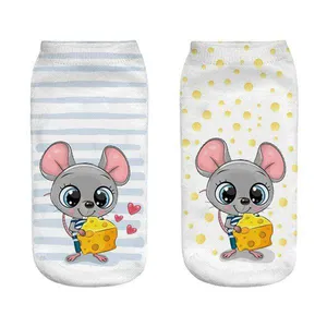 جوراب ساق کوتاه بچگانه مدل مینی موس کد 1405