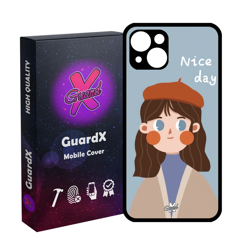 کاور گارد ایکس طرح دختر مدل Glass10628 مناسب برای گوشی موبایل اپل iPhone 13