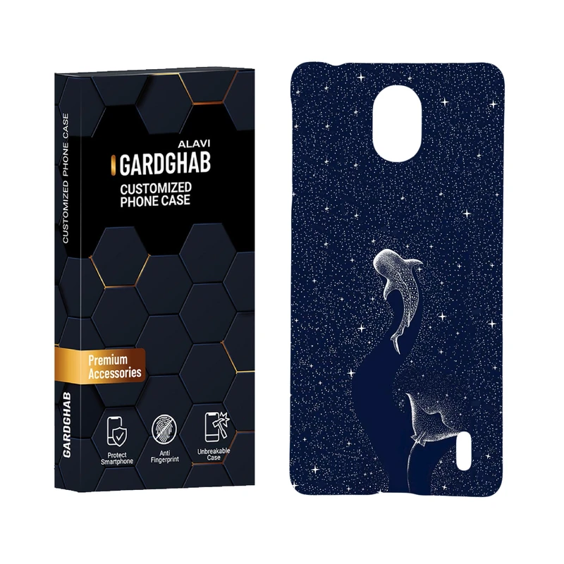 کاور گارد قاب علوی مدل هنری مناسب برای گوشی موبایل نوکیا 1Plus