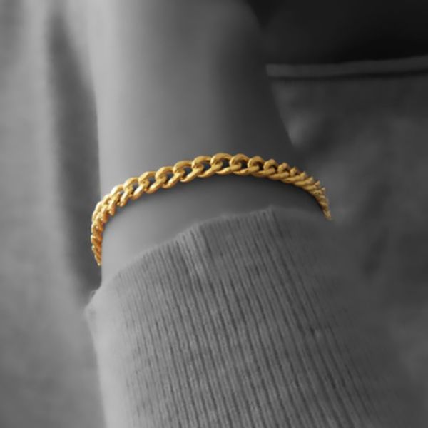 دستبند طلا 18 عیار زنانه دوست خوب مدل dk153 -  - 3