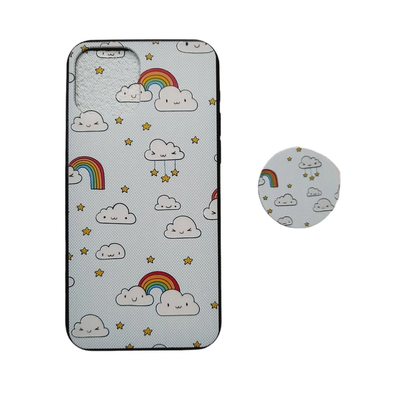 کاور مدل ip12p مناسب برای گوشی موبایل اپل iPhone 12 /12 Pro به همراه پاپ سوکت