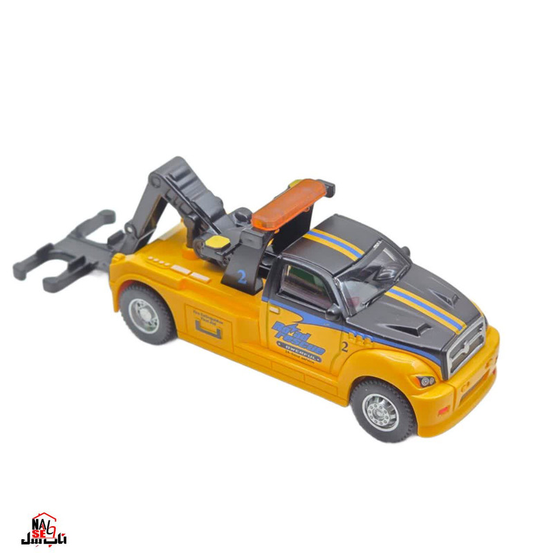 ماشین بازی ناب سل مدل کامیون بازی یدک کش فلزی عقب کش مجموعه دو عددی TRUCK TRANSPORT NAAB003