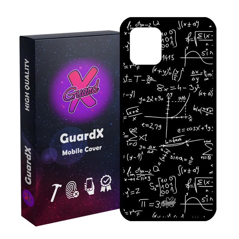 کاور گارد ایکس طرح ریاضی مدل Glass10528 مناسب برای گوشی موبایل سامسونگ Galaxy Note 10 Lite / A81