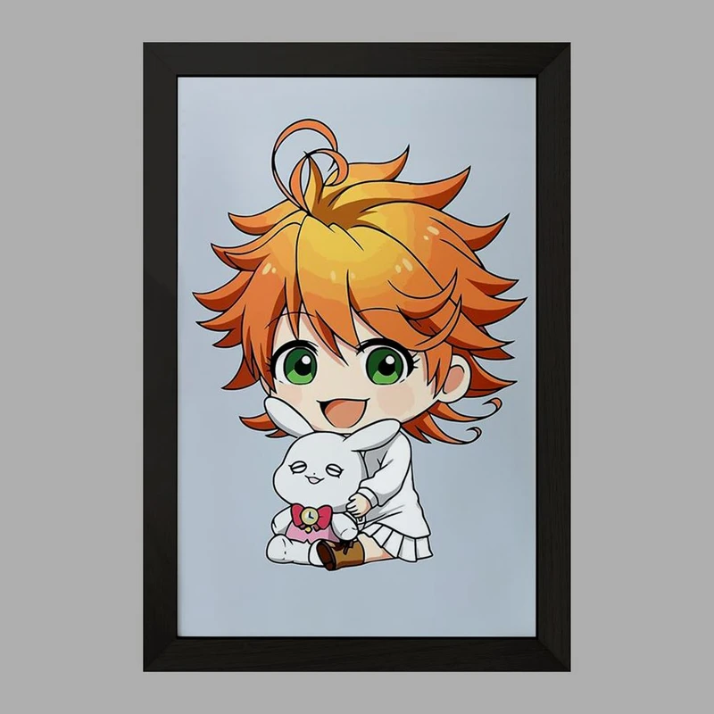 تابلو خندالو مدل نورلند انیمه ناکجا آباد موعود Promised Neverland  کد 10111