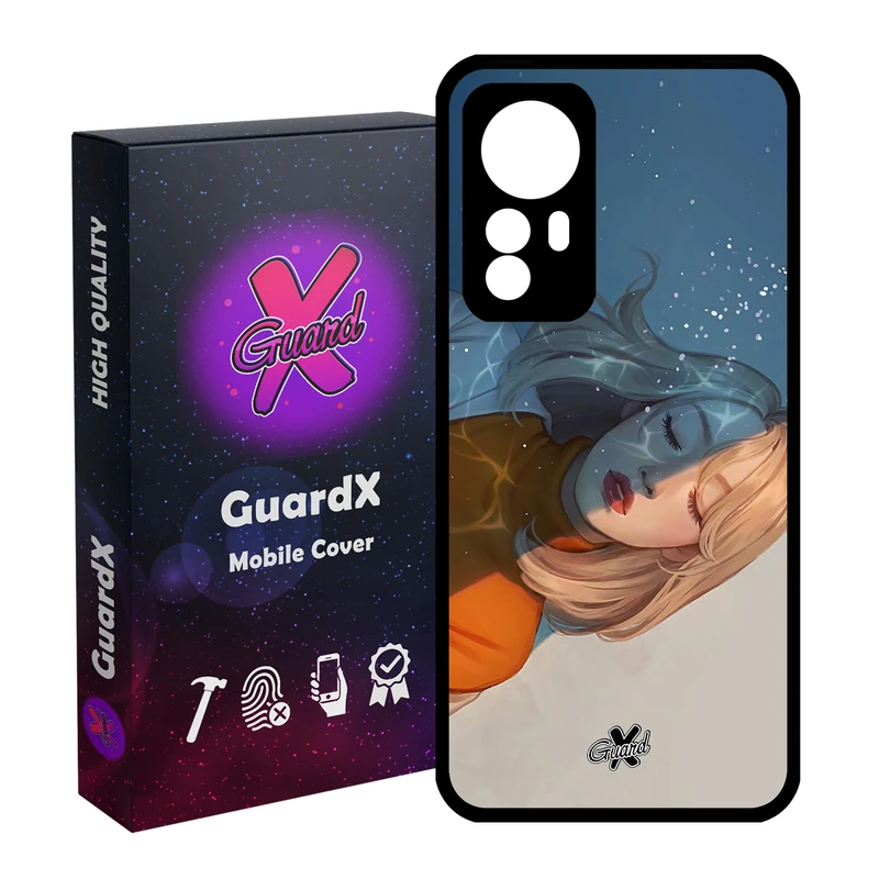 کاور گارد ایکس طرح Girl مدل Glass10013 مناسب برای گوشی موبایل شیائومی Mi 12/Mi 12X/Mi 12S