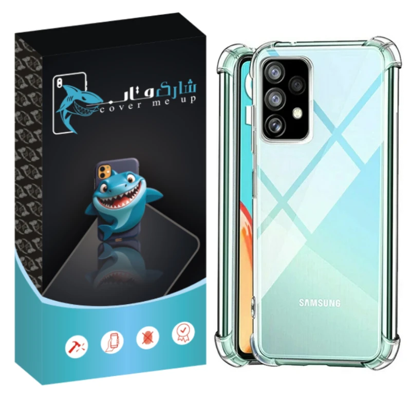 کاور شارک قاب مدل Crystal مناسب برای گوشی موبایل سامسونگ Galaxy A72