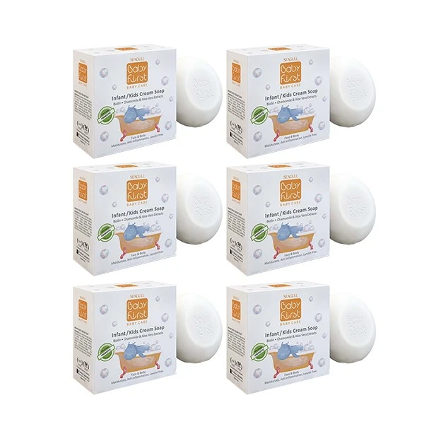 صابون بچه سی گل بیبی فرست- 75 گرم بسته 6 عددی
