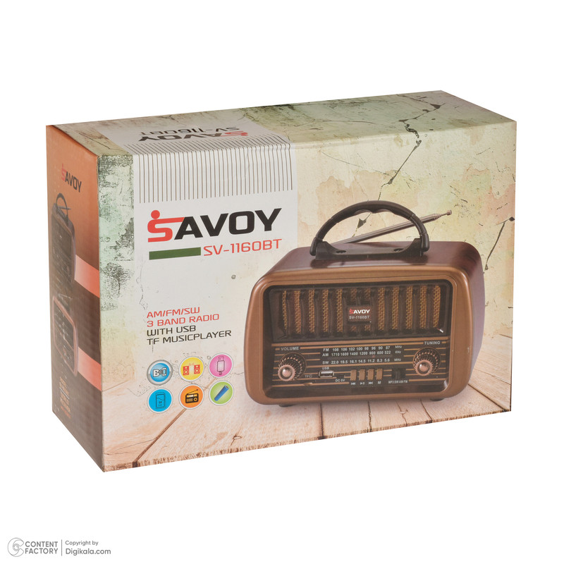 رادیو ساووی مدل SV-1170BT رادیو ساووی مدل SV-1170BT