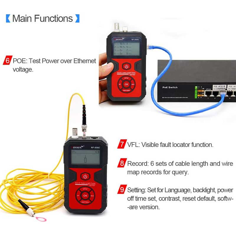 تستر کابل شبکه مدل NETPIL-NF 858C