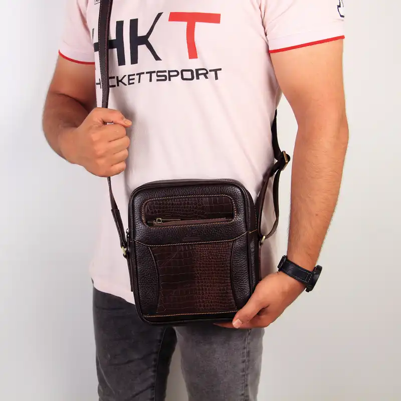 کیف رودوشی چرم بارز مدل DG67.1