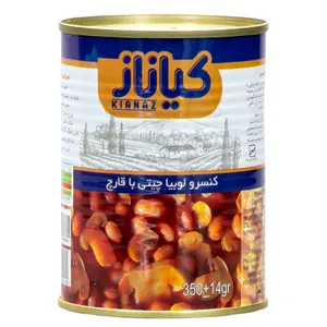 کنسرو لوبیا چیتی با قارچ کیاناز - 350 گرم بسته 12عددی