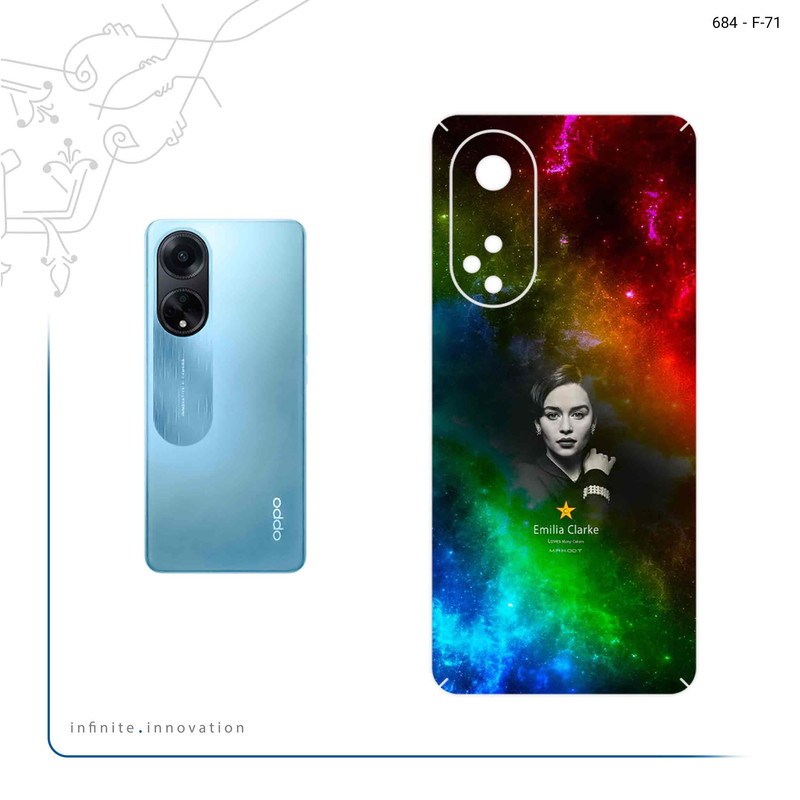 برچسب پوششی ماهوت مدل emilia clarke مناسب برای گوشی موبایل اپو A98