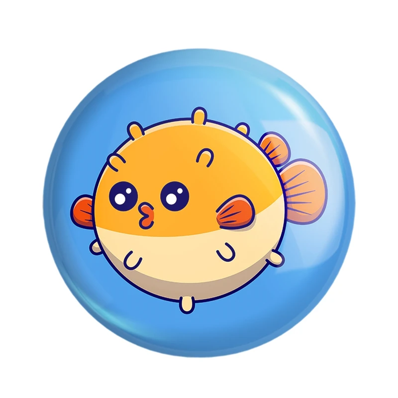 مگنت خندالو مدل حیوانات بامزه ماهی بادکنکی کد 29640