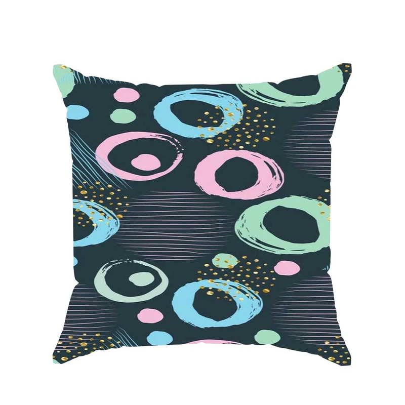 کوسن پاد آفرین مدل فانتزی طرح رنگی مدرن کد P2988 سایز 30*30 سانتی متر 