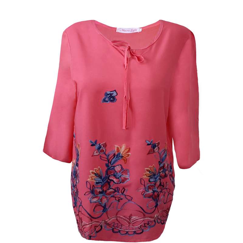 بلوز آستین سه ربع زنانه ماکرو لایت مدل S1002