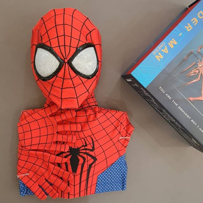 تن پوش مدل لباس مرد عنکبوتی کد N - 7/8