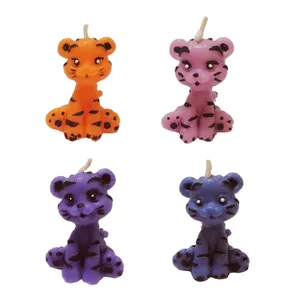 شمع دست ساز مدل  ببر سال 1401 مجموعه 4 عددی 