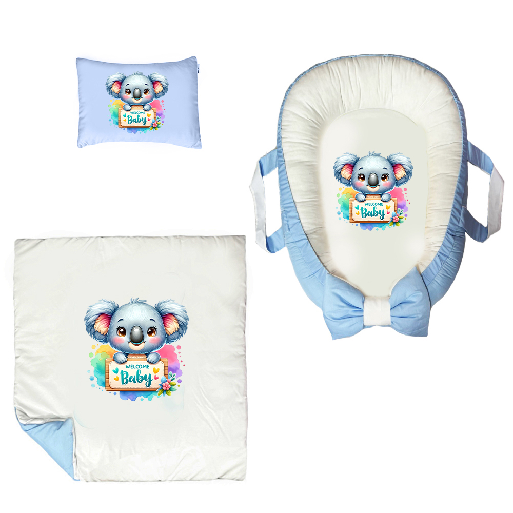 سرویس خواب 3 تکه نوزاد پادآفرین مدل گارد محافظ طرح کوالا کد PG087