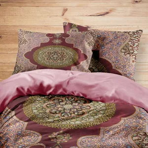 سرویس روتختی مدوپد طرح قالی قم ترنجی مدل C-Ghom140 یک نفره 4 تکه