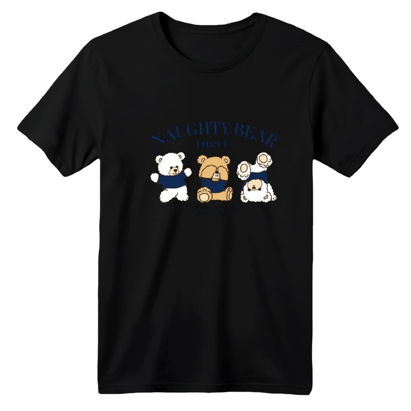 تی شرت آستین کوتاه بچگانه مدل خرس های بازیگوش