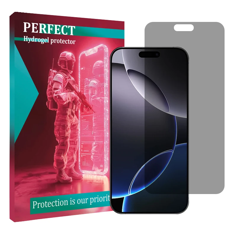 محافظ صفحه نمایش حریم شخصی پرفکت مناسب برای گوشی موبایل اپل iPhone 16 Pro Max
