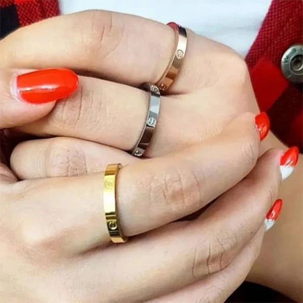 عکس شماره 4 : انگشتر زنانه مدل استیل کد st762