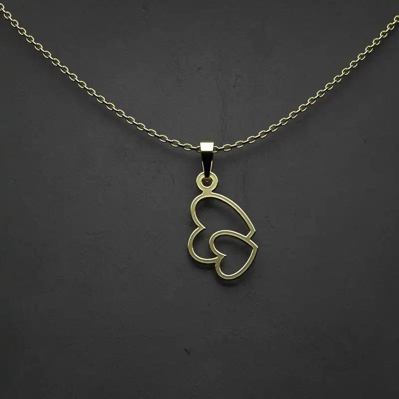 گردنبند طلا 18 عیار زنانه مدوپد مدل شش ضلعی کد CA10205