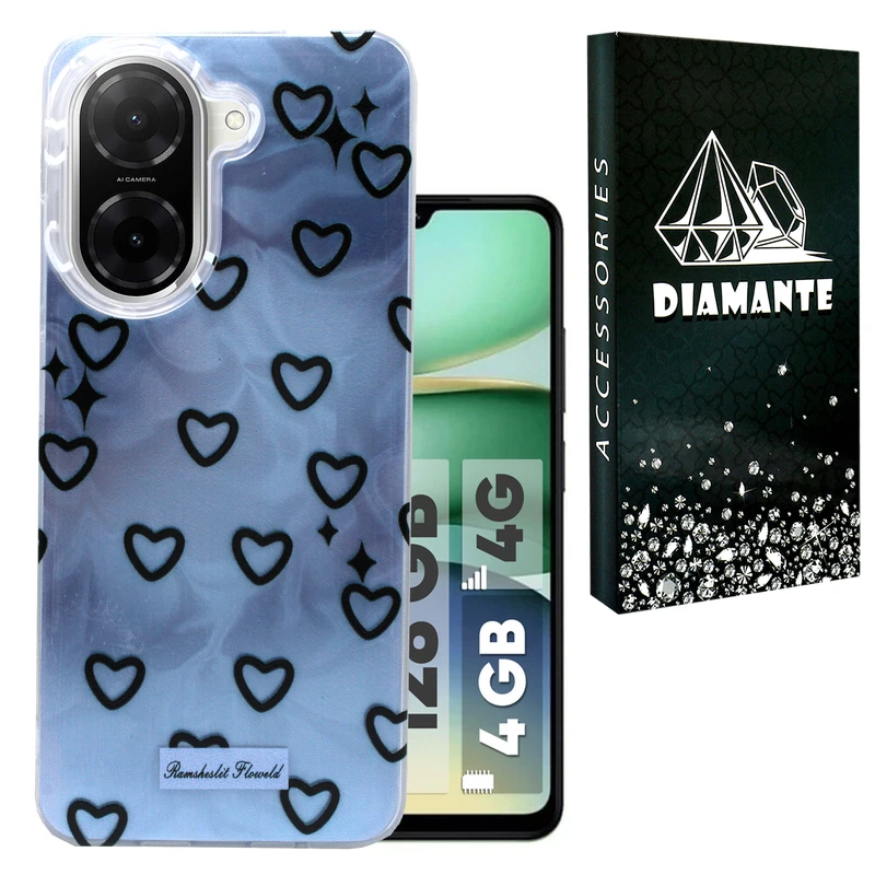 کاور دیامانته مدل Ghalbi Bk مناسب برای گوشی موبایل شیائومی Poco C71