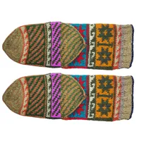 جوراب پشمی دست بافت زنانه مدل jht23