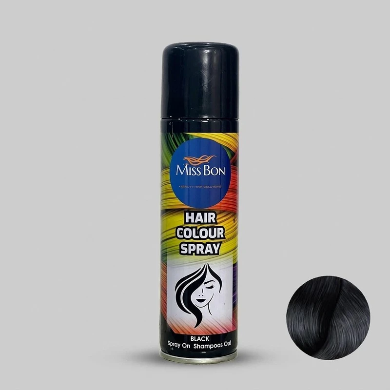  اسپری رنگ مو میسبون مدل BL حجم 150 میلی لیتر رنگ مشکی
